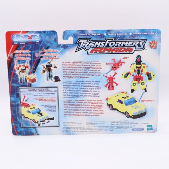 Transformers Armada HOT SHOT w/ Jolt Mini-con 2002 Hasbro New on Card - Picture 5 of 12